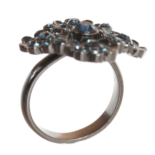 Pilgrim, Expectations, Adjustable Ring in Blue/Hematite