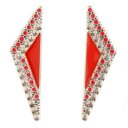 Pilgrim Vitality Karma Drop Earrings Pink/Silver