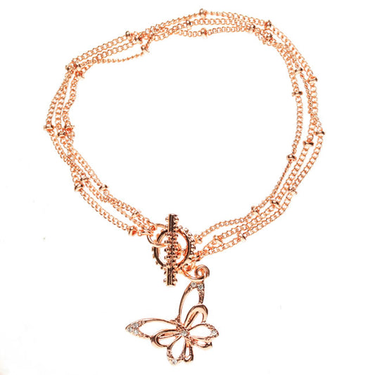 Pilgrim Papillon Bracelet, Mint/Rose/Gold