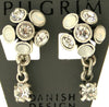 Pilgrim Globe Clip On Earrings, Crystal/Silver