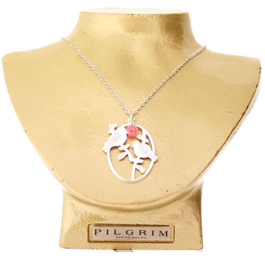 Pilgrim Quirky Charm Necklace, Multi/Silver