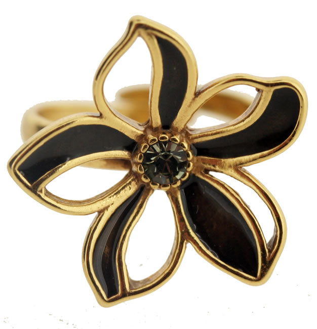 Pilgrim Velvet Exquisite Ring, Brown Mix/Gold