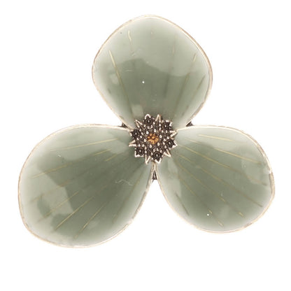 Pilgrim Star Petal Adjustable Ring, Blue/Silver