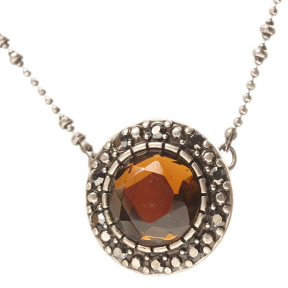 Pilgrim, Royal Bohemia Pendant Necklace, Brown/Silver