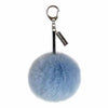 Faux Fur Bag/Key Charm by Helen Moore in Powder Blue
