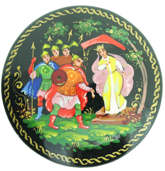 Russian Lacquer Brooch