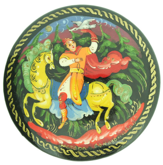 Russian Lacquer Brooch