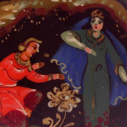 Russian Lacquer Brooch