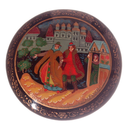 Russian Lacquer Brooch