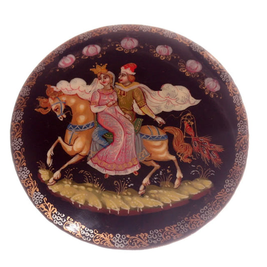 Russian Lacquer Brooch