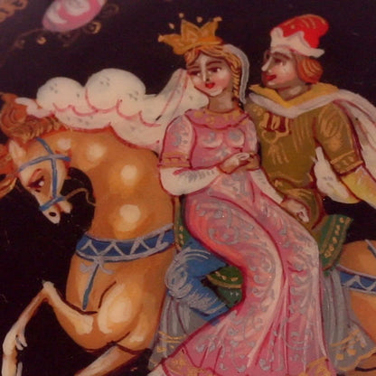 Russian Lacquer Brooch