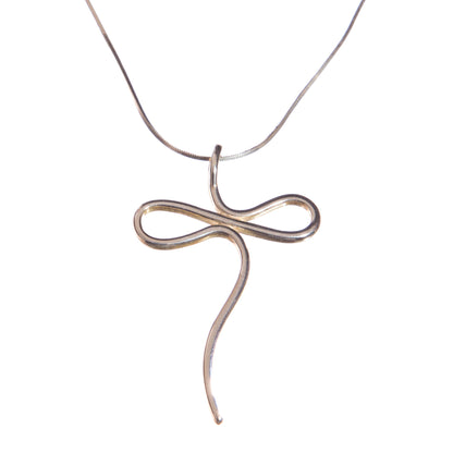 Sterling Silver Wave Pendant