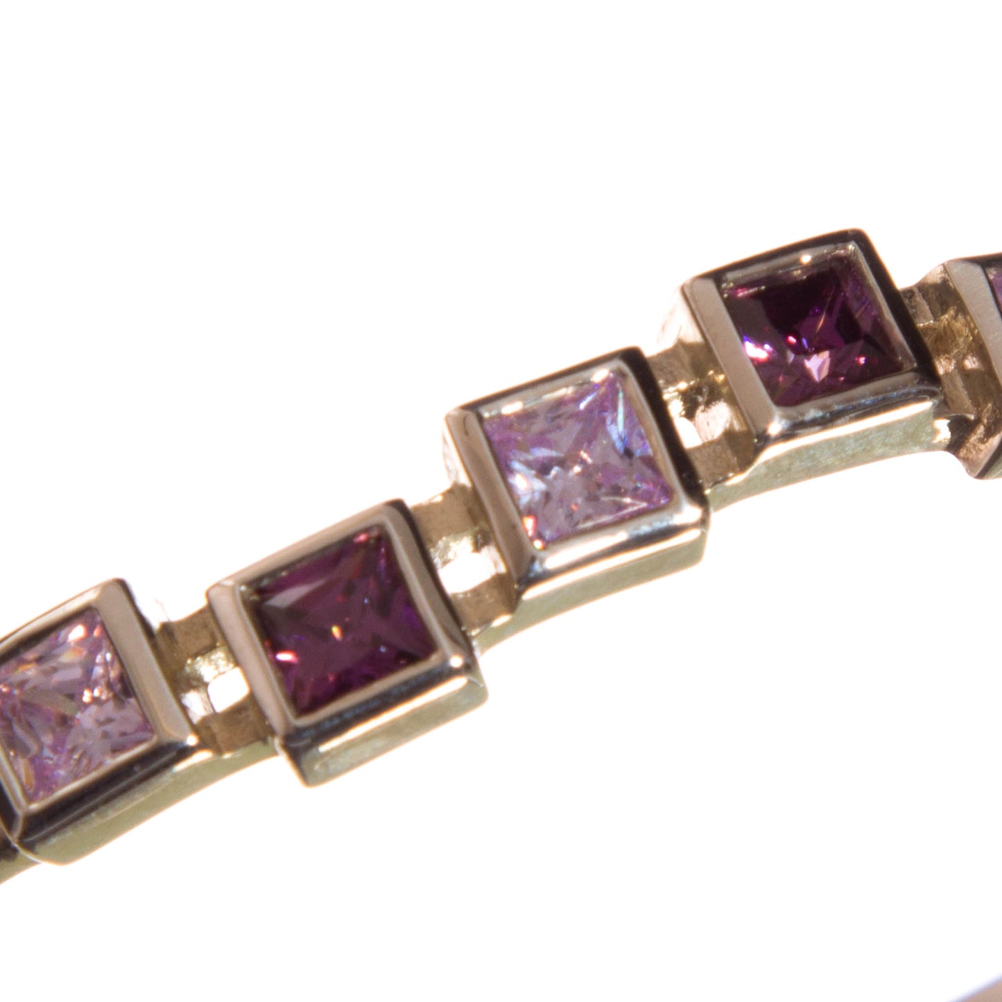 Sterling Silver Bracelet inset with Cubic Zirconia