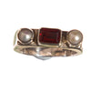 Garnet and Pearl Ring