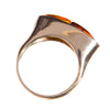 Two Tone Amber Ring