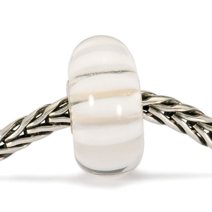 Trollbeads, White Stripe