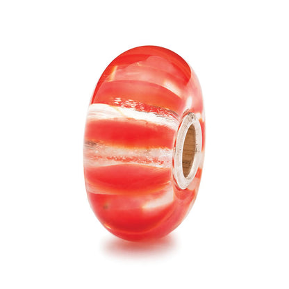 Trollbeads, Clear Coral Stripe
