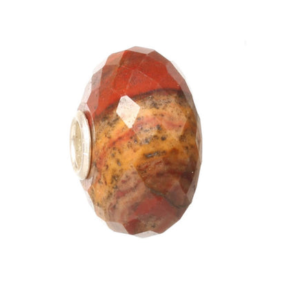 Trollbeads, Faceted Semi Precious, Brown Yellow Chalcedony