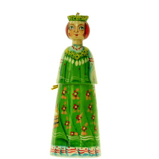 Regal lady in green dress