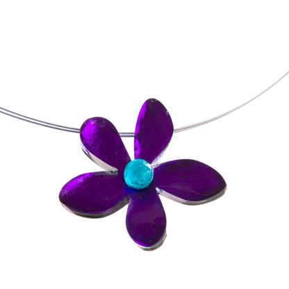 Watch this Space Small Flower Pendant, Flower Extravaganza Collection, Peacock