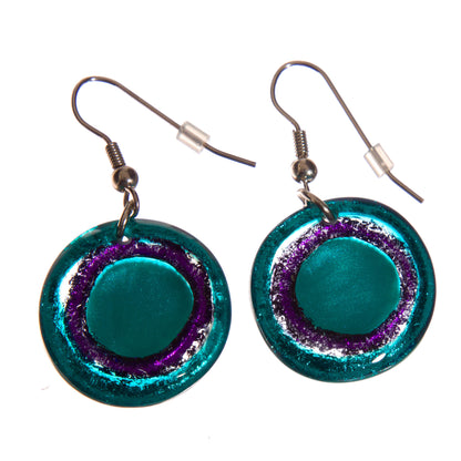 Watch this Space Earrings from the Resin Pebble Collection, Pacific