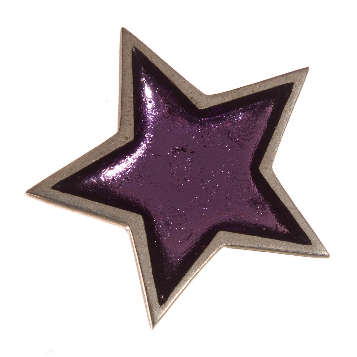 Watch this Space Brooch from the Pewter Stars Collection, Purple