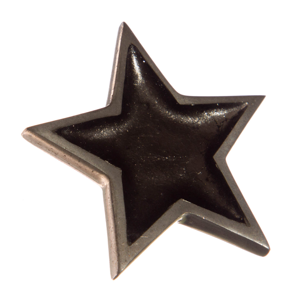 Watch this Space Brooch from the Pewter Stars Collection, Gun Metal