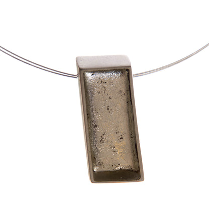 Watch this Space Bracelet from the Pewter Slice Collection, Silver