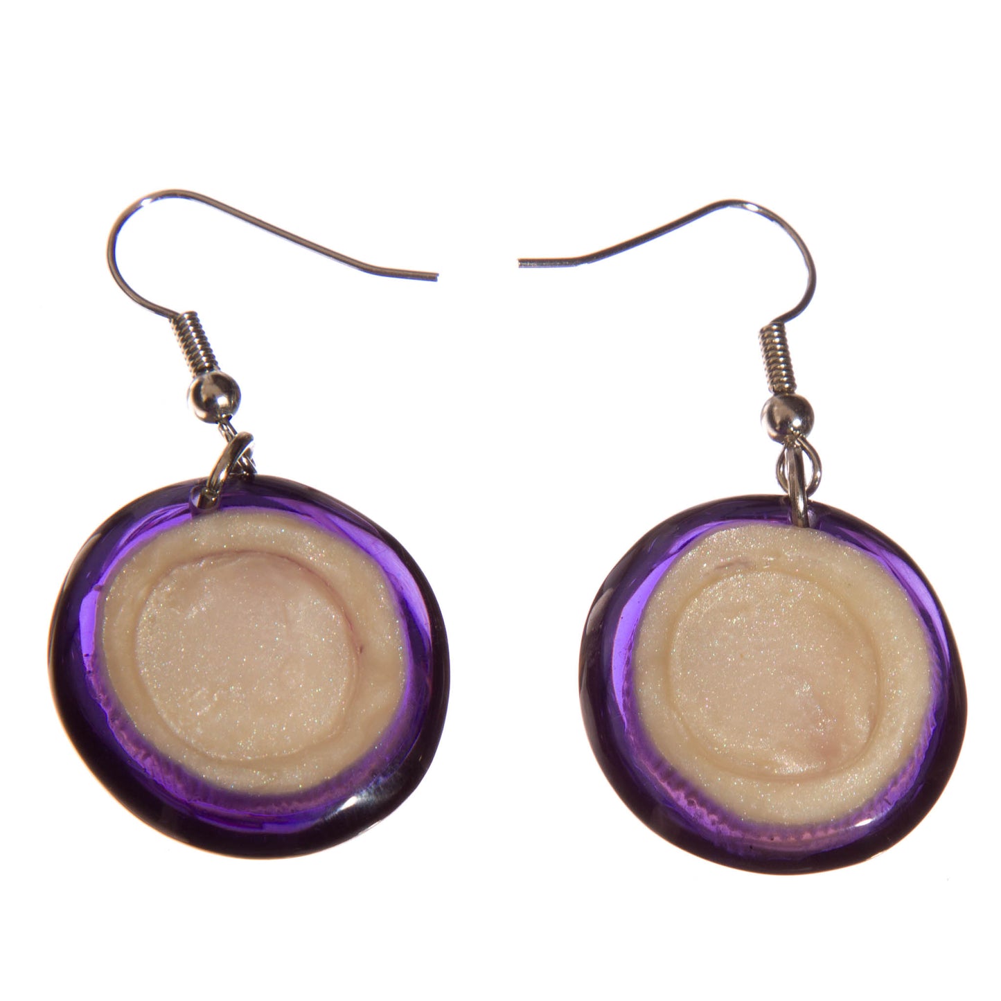 Watch this Space Earrings from the Resin Pebble Collection, Fairground