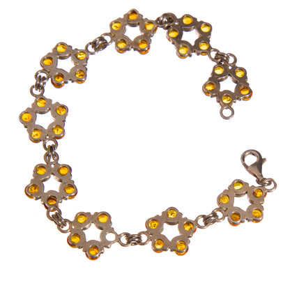 Silver Bracelet with Amber