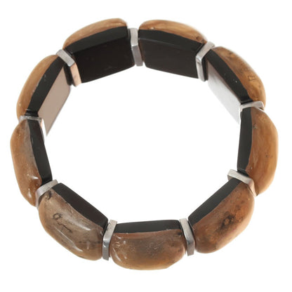 Watch this Space Bracelet from the Antique Squares Collection Gold/Silver