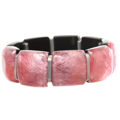 Watch this Space Bracelet from the Antique Squares Collection Rose/Silver