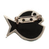Watch this Space Brooch from the Bubble Fish Collection, Gold/Silver