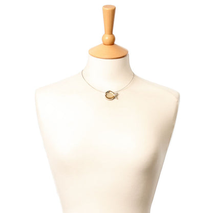 Watch this Space Larger Pendant Necklace from the Bubble Fish Collection, Gold