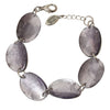 Watch this Space Bracelet from the Curved Oval Collection, Lilac/Silver
