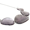 Watch this Space Pendant Necklace from the Curved Oval Collection, Lilac/Silver