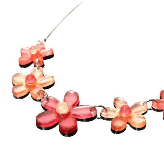 Watch this Space Flower Necklace, Flower Extravaganza Collection, Rose