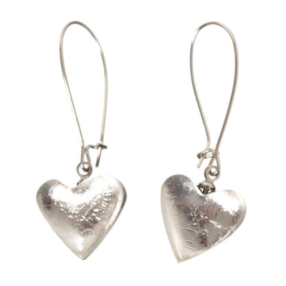 Watch this Space Earrings, Heart Trail Collection, Silver.