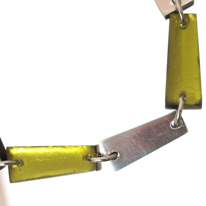 Watch this Space Bracelet from the Pin Stripe Collection, Lime/Silver