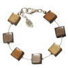 Watch this Space Bracelet, Square Buttons Collection, Metalics/Silver