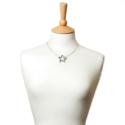 Watch this Space Pendant Necklace from the Pewter Stars Collection, Silver