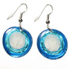 Watch this Space Earrings from the Resin Pebble Collection, Glacier.