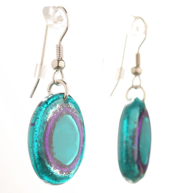 Watch this Space Earrings from the Resin Pebble Collection, Pacific
