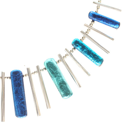 Watch this Space Necklace from the Matchsticks Collection, Turquoise/Silver