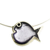 Watch this Space Larger Pendant Necklace from the Bubble Fish Collection, Lilac